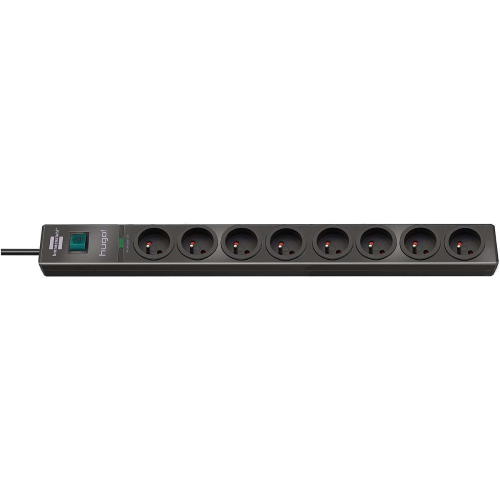 Spina Protects extension electric socket hugo! 8 -way 2.00 m - French