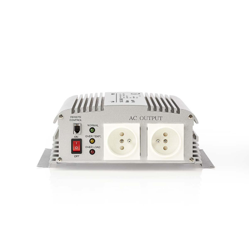 Inversor con onda sinusoidal modificada Voltaje de entrada: 12 V DC | Dispositivo de la modición del dispositivo: 2 | 2 | 230 V AC 50 Hz | 1000 W | Potencia máxima: 2400 W | Tipo de enchufe: tipo y | Calibradores de batería | Onda sinusoidal