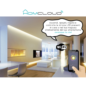 3M Wi-Fi RGB + hot white LED strip kit, dimmable 60led/m, 1200lm, 18w max, 12V outdoor ip54