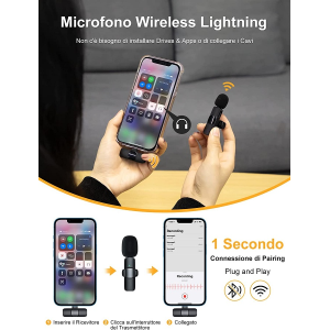 Wirss microphone for iPhone 2.4Ghz Lightning