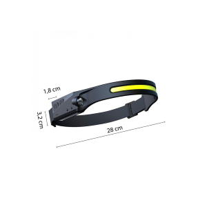 Rechargeable front led work torch with movement sensor