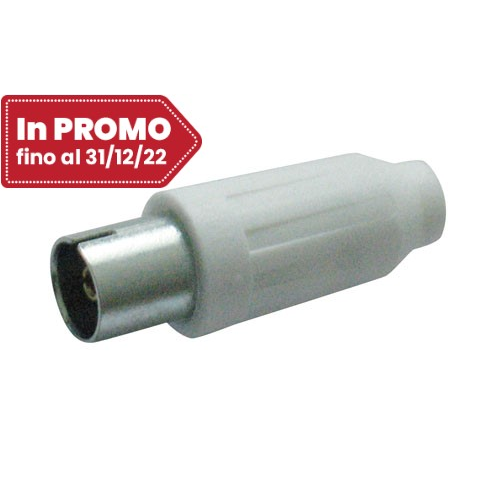 Coaxial socket x TV 9.5 mm flying