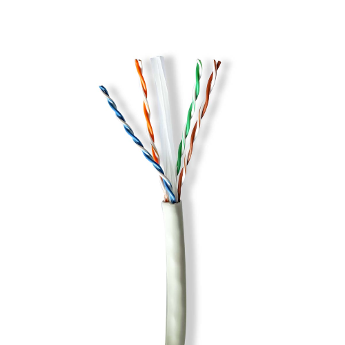 Cavo di rete Rotolo | CAT6a | Solido | U/UTP | Rame | 100.0 m | Interno | Tondo | LSZH | Grigio | Confezione regalo