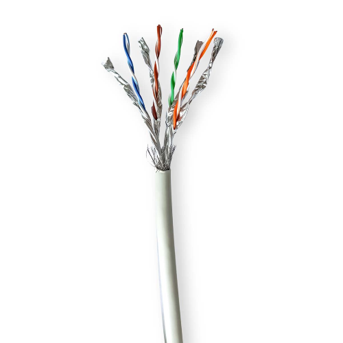 Cable de red de Rotolo | Cat7 | Sólido | S / ftp | Cable de cobre desnudo | 305.0 m | Interior | Ronda | LSZH | Gris | Caja