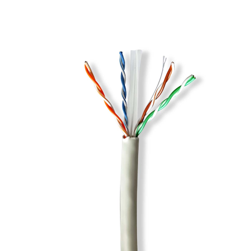 Rotolo network cable | Cat6 | Solid | U/UTP | Naked copper cable | 305.0 m | Interior | Round | LSZH | Gray | Gift box