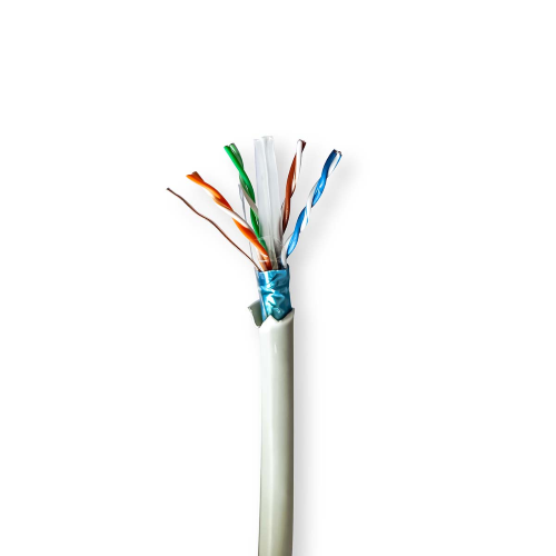 Rotolo network cable | Cat6 | Solid | F / UTP | Naked copper cable | 100.0 m | Interior | Round | LSZH | Gray | Gift box