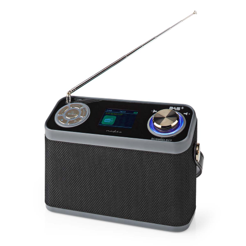 DAB + Radio | Tableau | DAB + / FM | 2.4 "| Écran de couleur | Power / Réseau Power Power à partir du net | numérique | 24 W | Bluetooth | Sortie des écouteurs | Réveillez-vous | avec poignée | Black