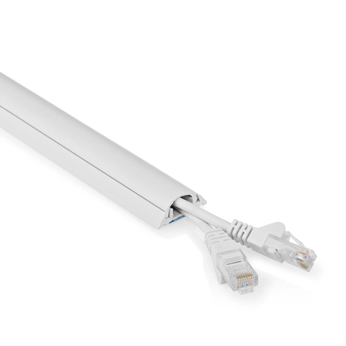 Cable management | Learned | 0.50 m | 1 pc. | Maximum cable thickness: 12 mm | PVC | White