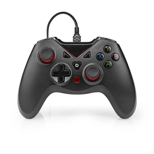 GamePad | USB Type-A | Alimentation USB | PC | Nombre de boutons: 12 | Longueur du câble: 1,60 m | Noir