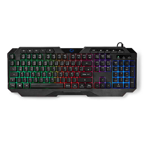 Wired Game Keyboard | USB Typ-A | Membranschlüssel | LED | QWERTZ | De Layout | Stromkabellänge: 1,30 m | Multimedia
