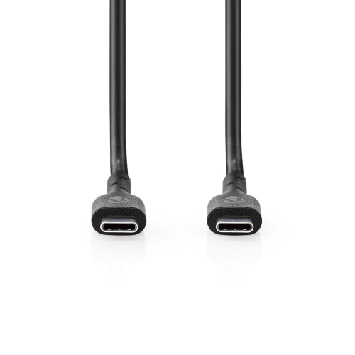 Câble USB | USB 2.0 | Mâle USB-C ™ | Mâle USB-C ™ | 240 W | 480 Mbps | Nickel plaqué | 2,00 m | Round | PVC | Noir | Enveloppe