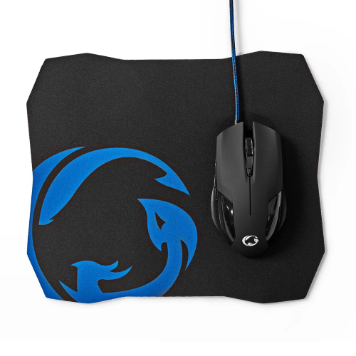 Game mouse and sets of mouse mats | With cable | DPI: 1200/2400 / 4800 /7200 DPI | Adjustable DPI | Number of buttons: 6 | Programmable buttons | Right hand | 1.50 m | Without lighting