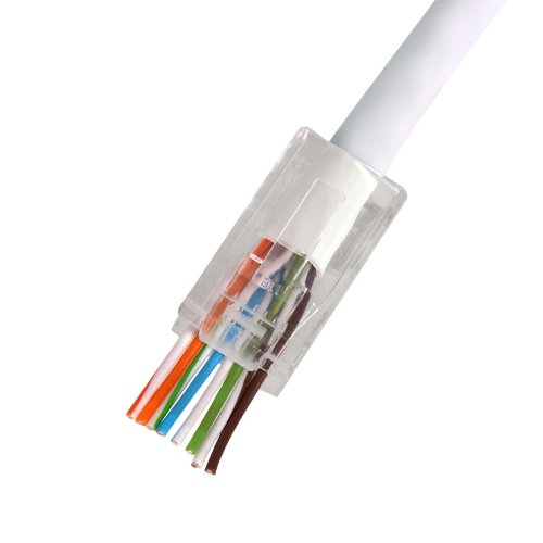 QCRJ45 CAT 6 U RACKET Connect U / UTP Cat6 Connecteur de données RJ45 avec White Thule