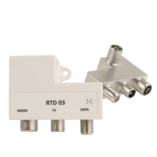 RTD 03 Catv Push en el adaptador FM-TV-Data