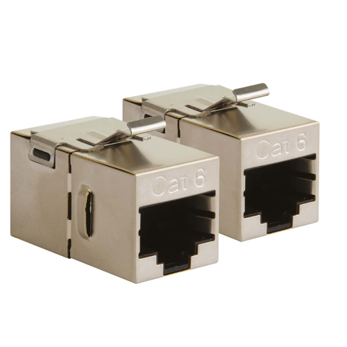 RJ45 acoplador Cat6- 2 piezas