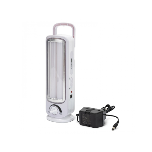 Lámpara de emergencia recargable 2 tuberías LED 300LM