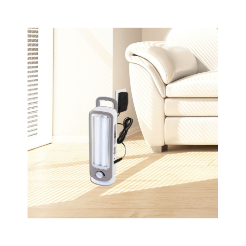 Lámpara de emergencia recargable 2 tuberías LED 300LM