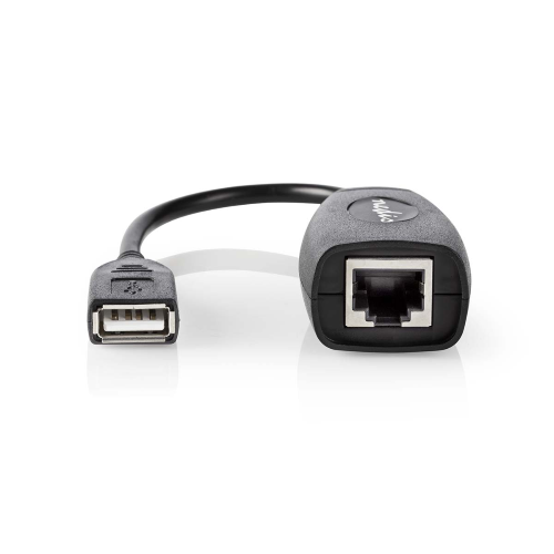 Active USB cable | USB 1.1 | USB-A male | RJ45 female | 12 Mbps | 0.20 m | Round | Nickel plated | PVC | Copper | Box