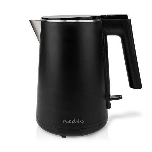 Electric kettle | 1.0 l | Plastic | Black | 360 degrees rotate | Hidden heating element | Strix® controller | Dry boiling protection
