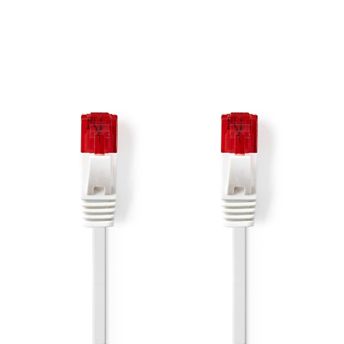 CABLO 6 CABLE | RJ45 Hombre | RJ45 Hombre | U/utp | 1.00 m | Sin inconveniente | Piso | PVC | Blanco | Etiqueta