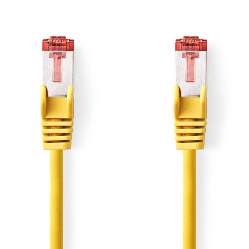 Cavo Cat 6 | RJ45 maschio | RJ45 maschio | S / FTP | 1.50 m | Tondo | LSZH | Giallo | Label