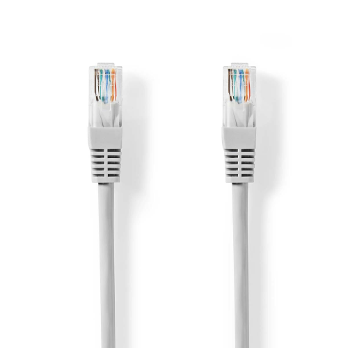 CABLE CABLO 5E | U/utp | RJ45 Hombre | RJ45 Hombre | 1.00 m | Ronda | PVC | Gris | Etiqueta