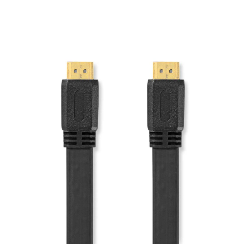Cable HDMI ™ de alta velocidad con Ethernet | Conector HDMI ™ | Conector HDMI ™ | 4K@30Hz | 10.2 Gbps | 10.0 m | Piso | PVC | Negro | Etiqueta