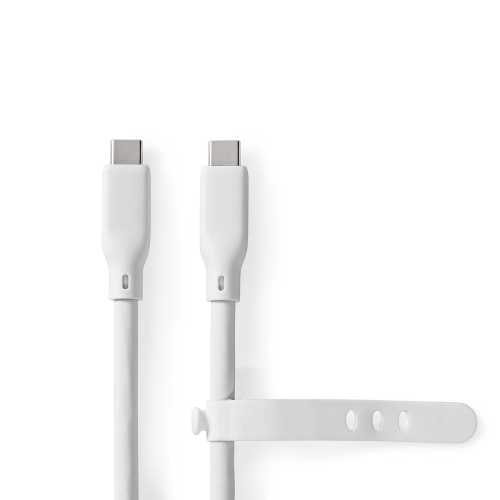 USB cable | USB 3.2 Jan 1 | USB-C ™ male | USB-C ™ male | 60 W | 4K@60Hz | 5 Gbps | Nickel plated | 1.50 m | Round | Silicone | White | Box