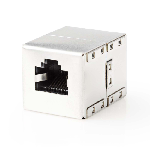 Network coupling | Cat5 | Scheme | RJ45 female | RJ45 female | Straight | ABS | Box