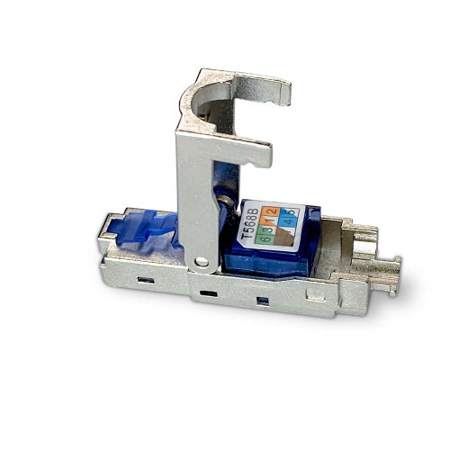 Conector RJ45 | Hombre | Cat6 / Cat6a | Recto | Chapado en oro | 2 pcs. | Metal | Metal | Caja