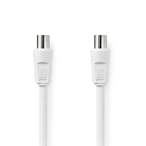 Coaxial cable | IEC (coaxial) male | IEC (coaxial) female | Nickel plated | 90 dB | 75 Ohm | Double screen | 1.50 m | Round | PVC | White | Box