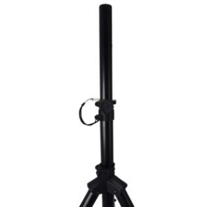 SUPPORTO X CASSA ACUSTICA PA DA TERRA NERO MAX 25KG ALTEZZA DA 70CM A 140CM