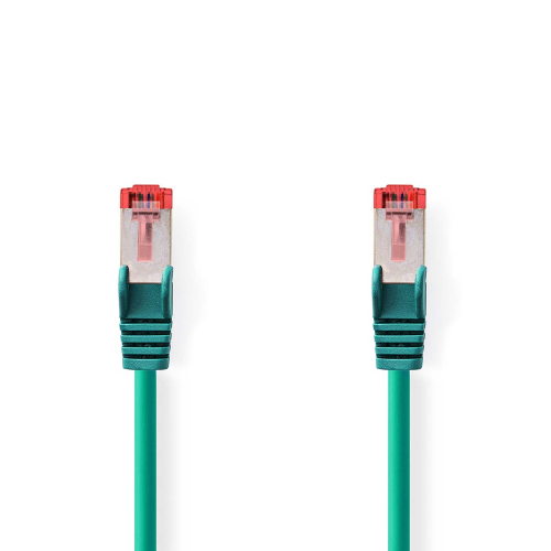 Cavo di rete CAT6 | RJ45 maschio | RJ45 maschio | S / FTP | 0.25 m | Tondo | LSZH | Verde | Label