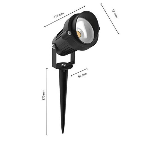 FARETTO PER ESTERNO DA GIARDINO 6W 4000K 300 LUMEN IP64