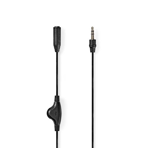 Cavo audio stereo | 3,5 mm maschio | 3,5 mm femmina | Placcato nickel | 1.00 m | Tondo | Label