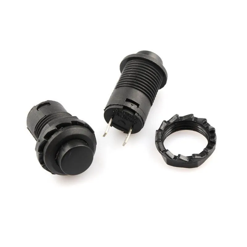 PULSANTE AUTOBLOCCANTE NERO 3A /125VAC 1.5A/250VAC