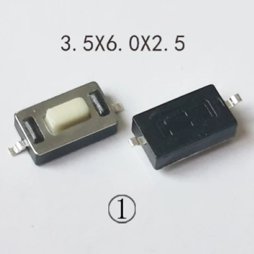 PULSANTE MICRO PER APPLICAZIONI ELETTRONICHE 3.5x6x2.5 mm MONTAGGIO A SUPERFICE