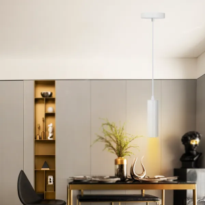 LAMPADARIO BIANCO SATINATO PORTALAMPADA GU10 MAX35W 1MT