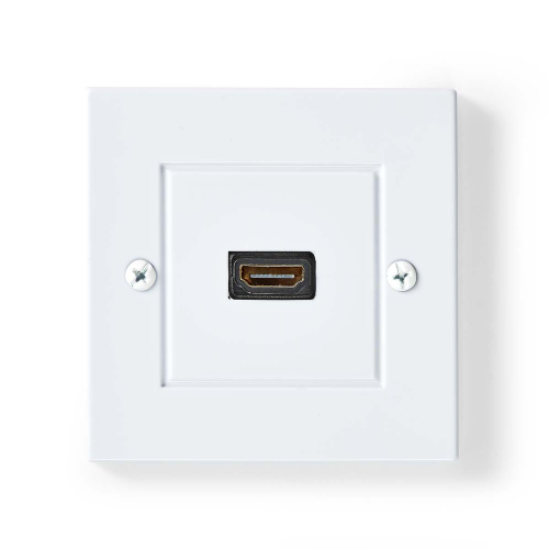 Scatola da Parete HDMI™ | 1x HDMI™ Female | 4K@60Hz | Uscita HDMI ™ | Nero | 18 Gbps | Placcato oro | Scatola