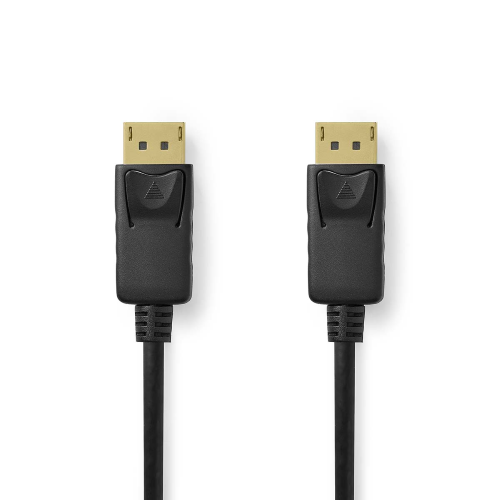 Cavo Displayport | DisplayPort maschio | DisplayPort maschio | 8K@60Hz | Placcato oro | 2.00 m | Tondo | PVC | Nero | Scatola