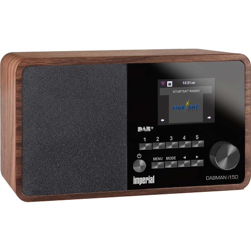 DABMAN i150 Radio ibrida compatta DAB+ / FM / Internet Look legno