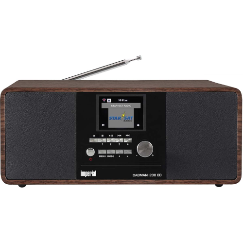 DABMAN i200 CD Radio multifunzionale DAB+ / FM / Internet / Bluetooth Look legno