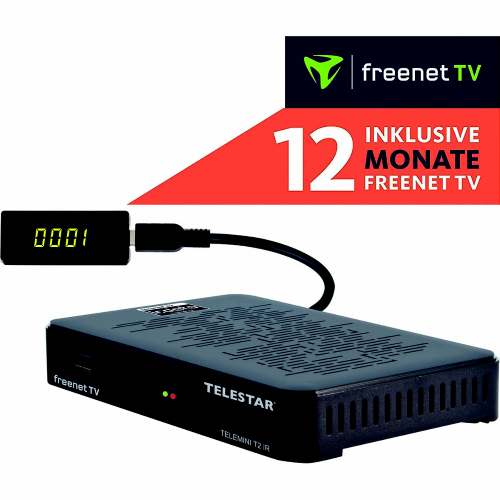 TELEMINI T2 IR Ricevitore DVB-T2/DVB-C HDTV estremamente compatto