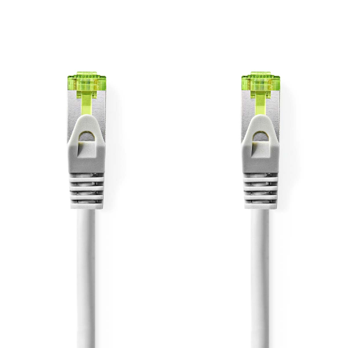 Cavo di rete CAT7 | S / FTP | RJ45 maschio | RJ45 maschio | 1.00 m | Snagless | Tondo | LSZH | Grigio | Label