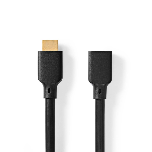 Cavo HDMI ™ ad altissima velocità | Connettore HDMI ™ | Uscita HDMI ™ | 8K@60Hz | 48 Gbps | 2.00 m | Tondo | 7.9 mm | Nero | Label