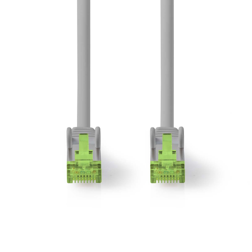 Cavo di rete Cat 8.1 | S / FTP | RJ45 maschio | RJ45 maschio | 15.0 m | Tondo | LSZH | Grigio | Label