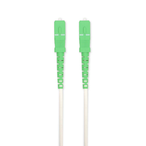 Cavo patch in fibra di vetro | SMF (Single Mode Phase) | SC/APC | SC/APC | 100 Gbps | 6.00 m | Bianco | Gift Box with Euro Lock