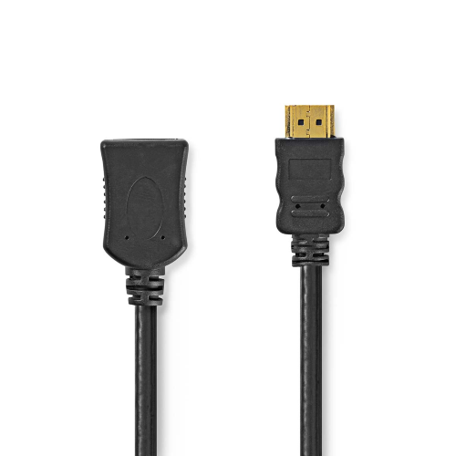 Cavo HDMI ™ ad alta velocità con Ethernet | Connettore HDMI ™ | Uscita HDMI ™ | 4K@60Hz | ARC | 10.2 Gbps | 2.00 m | Tondo | PVC | Nero | Label