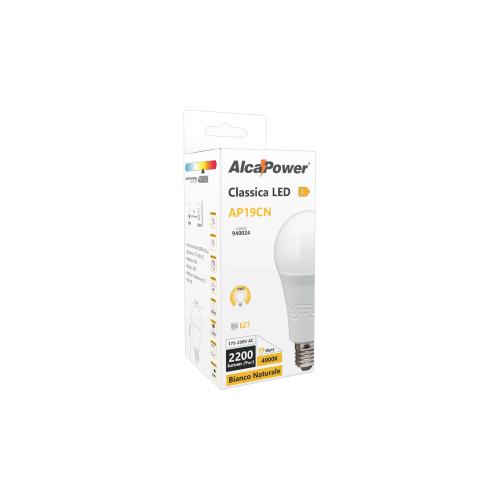 LAMPADINA CLASSICA LED 175-250V 19W 2200LM 4000K E27