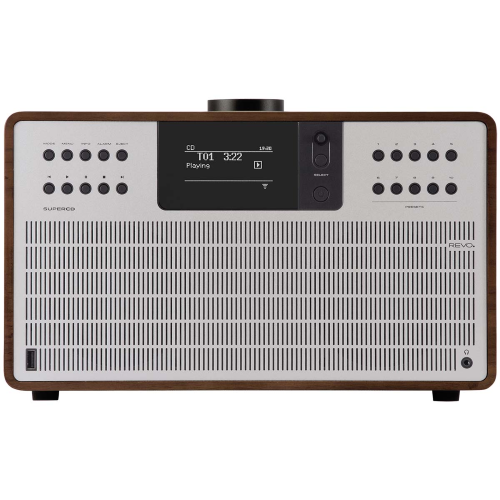 Sistema audio SuperCD con lettore CD DAB+ / FM / Internet / Bluetooth Noce-Argento